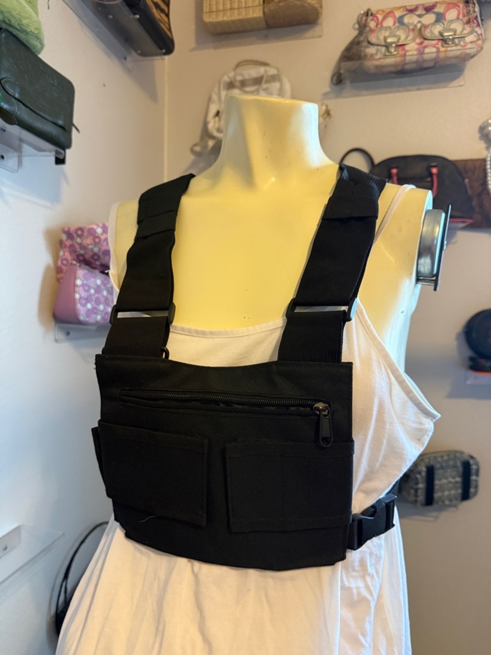 Black Tactical Chest Rig Vest